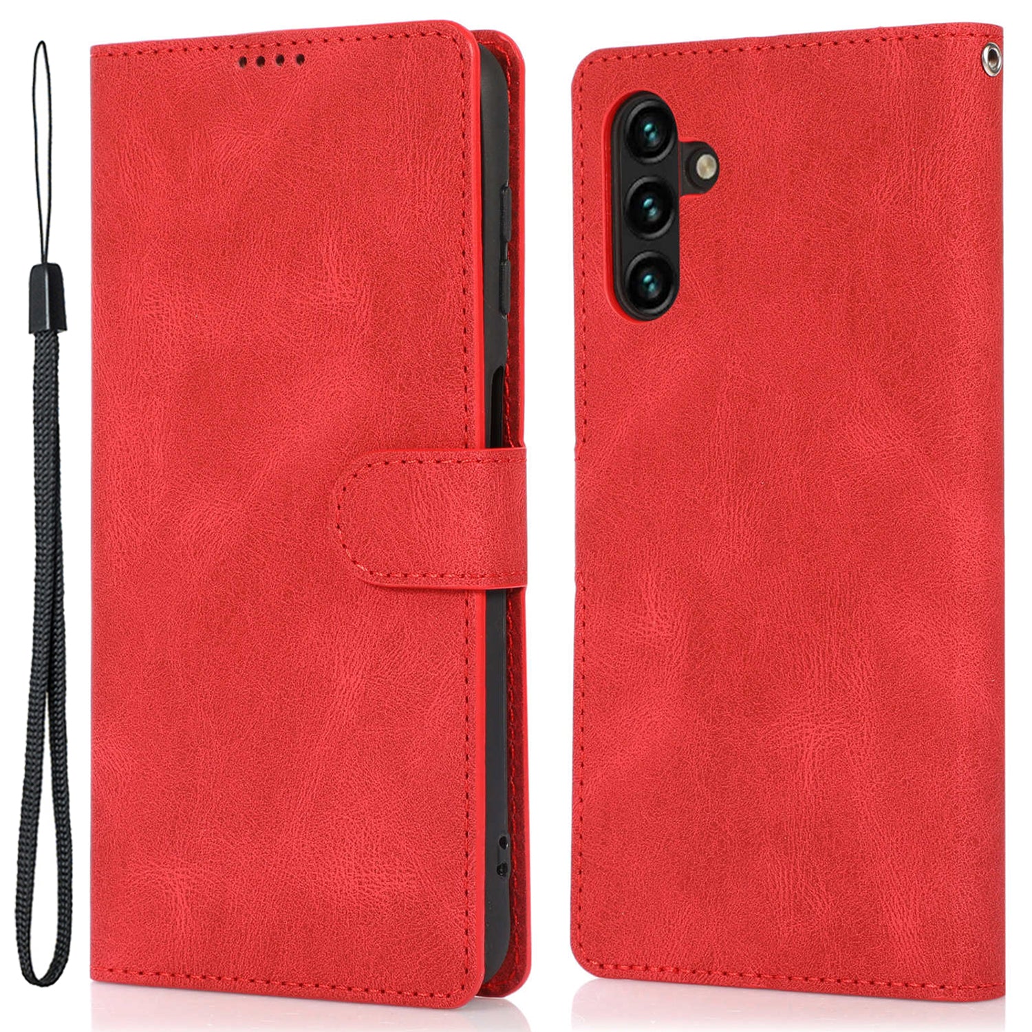 For Samsung Galaxy M14 5G Protective PU Leather Stand Phone Case Wallet Flip Cover with Strap For Samsung Galaxy M14 5G Protective PU Leather Stand Phone Case Wallet Flip Cover with Strap
